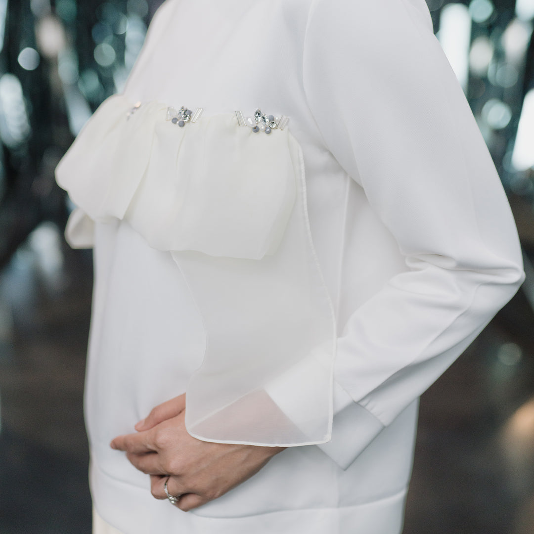 Hafly Top Broken White