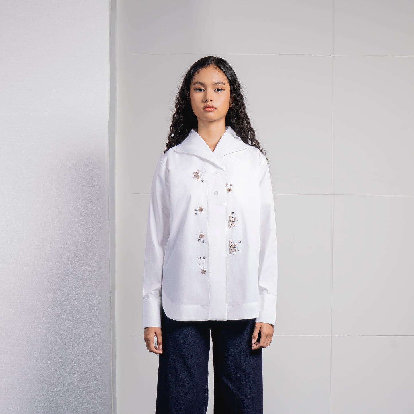 Laren top Broken White