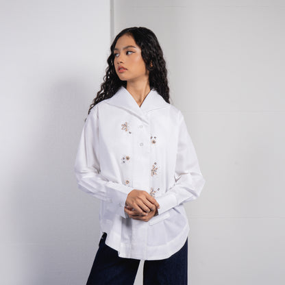 Laren top Broken White