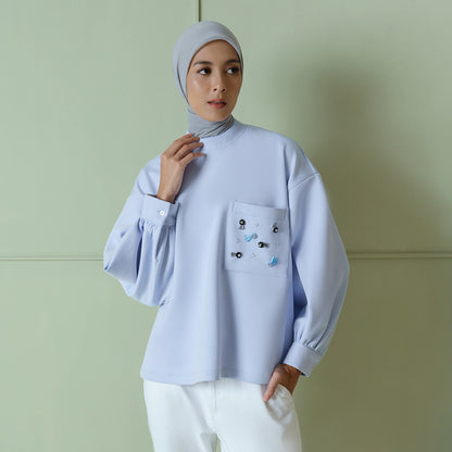 Loune Top Ice Blue