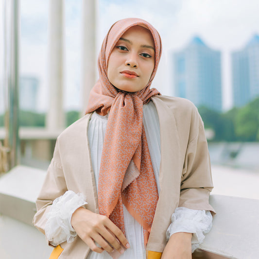 Monogram Scarf Hazel