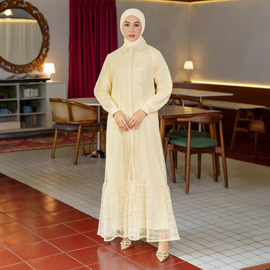 Nadine Dress Pale Yellow
