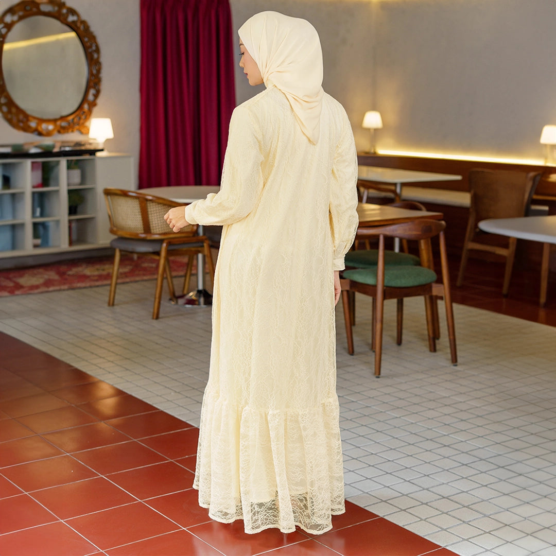 Nadine Dress Pale Yellow
