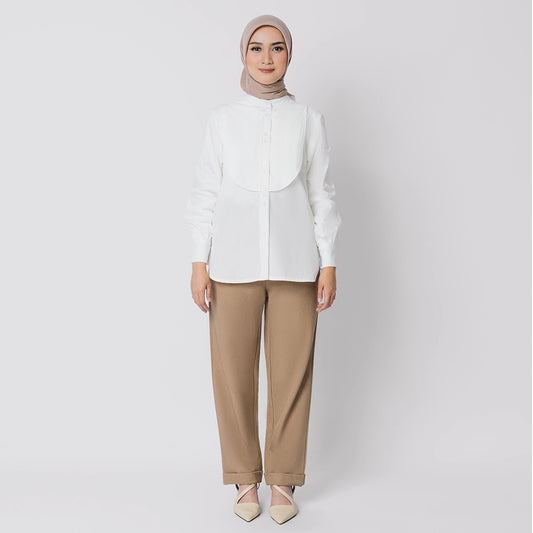 Ruby Top Broken White