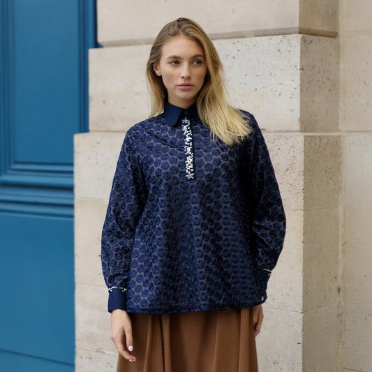 Saza Top Navy