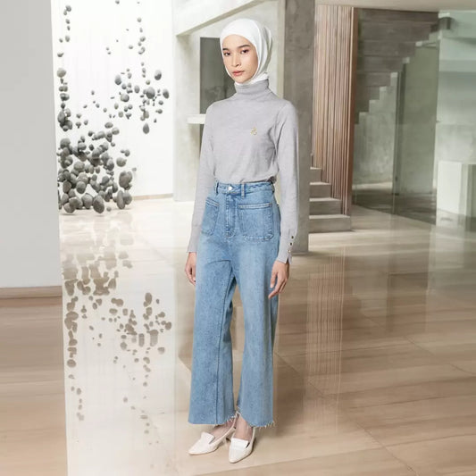 Solyn Pants Faded Denim