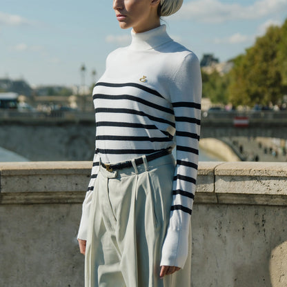 Nafa Turtleneck Stripe Pirate
