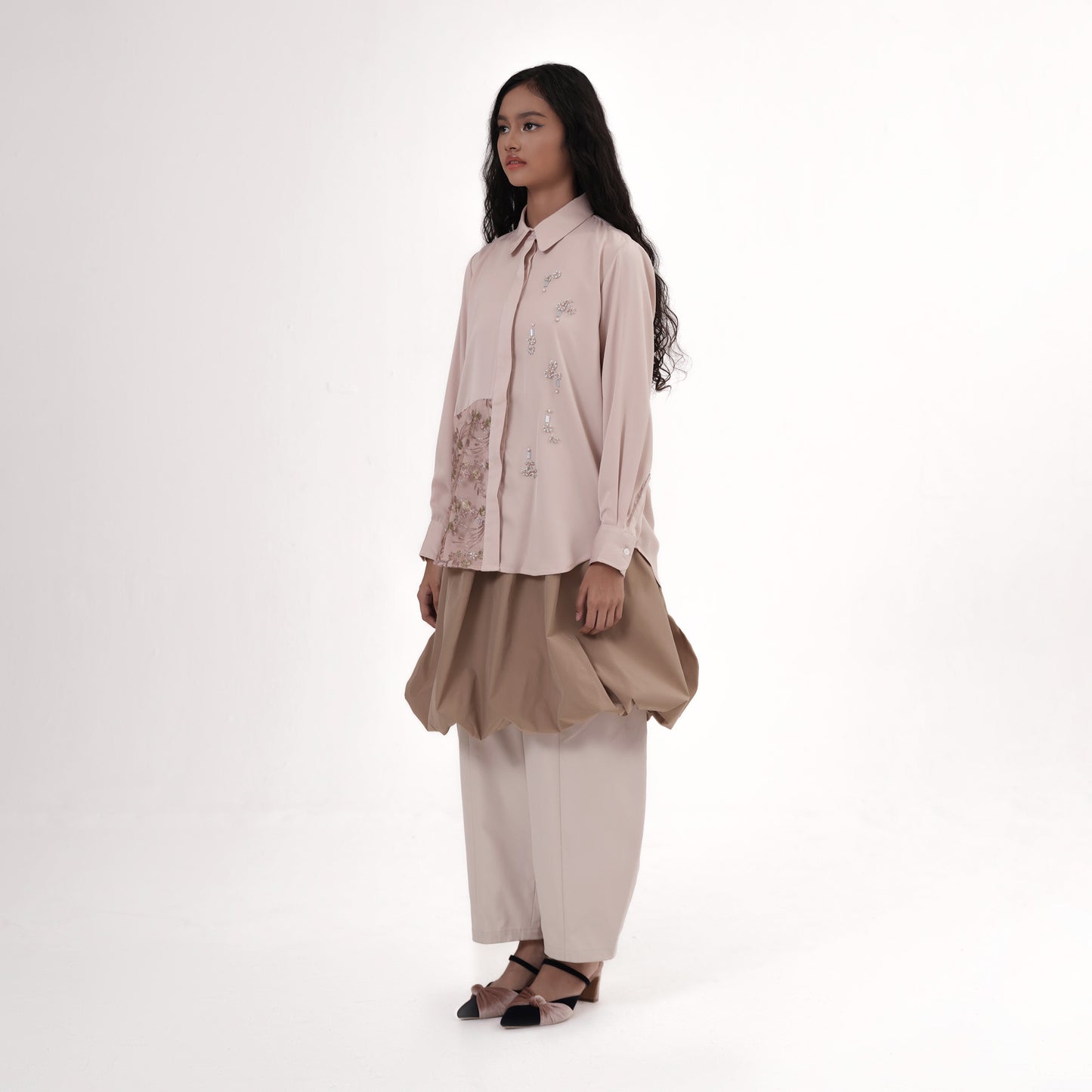 Deryana Top Champagne