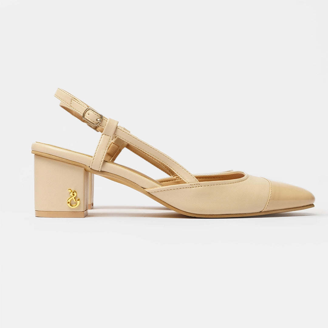 Vegia Heels Ecru
