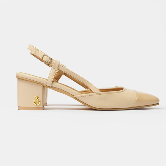 Vegia Heels Ecru