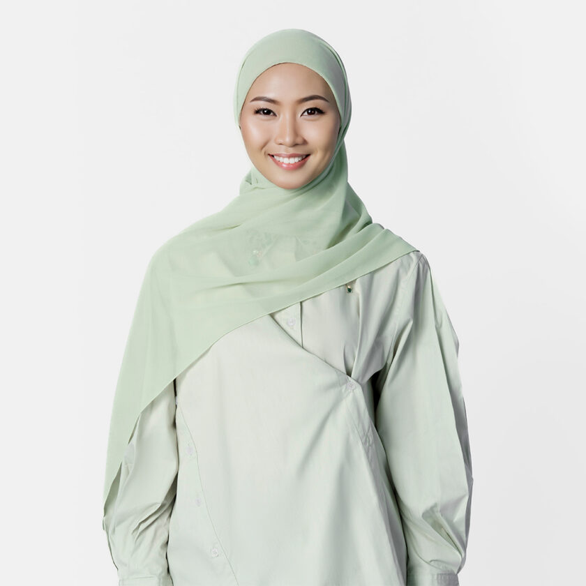 Ideline Pashmina Cameo Green