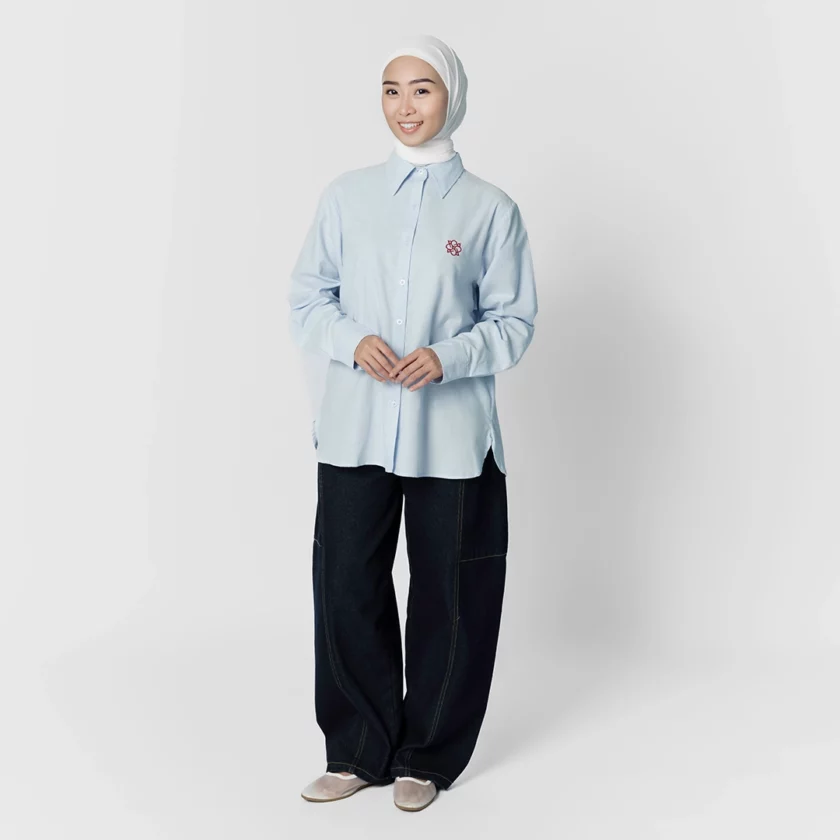 Noora Top Light Blue