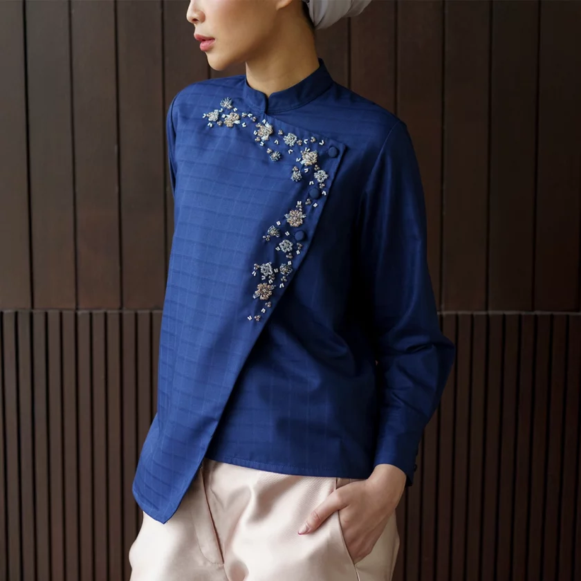 Glara Top Navy - Image 4