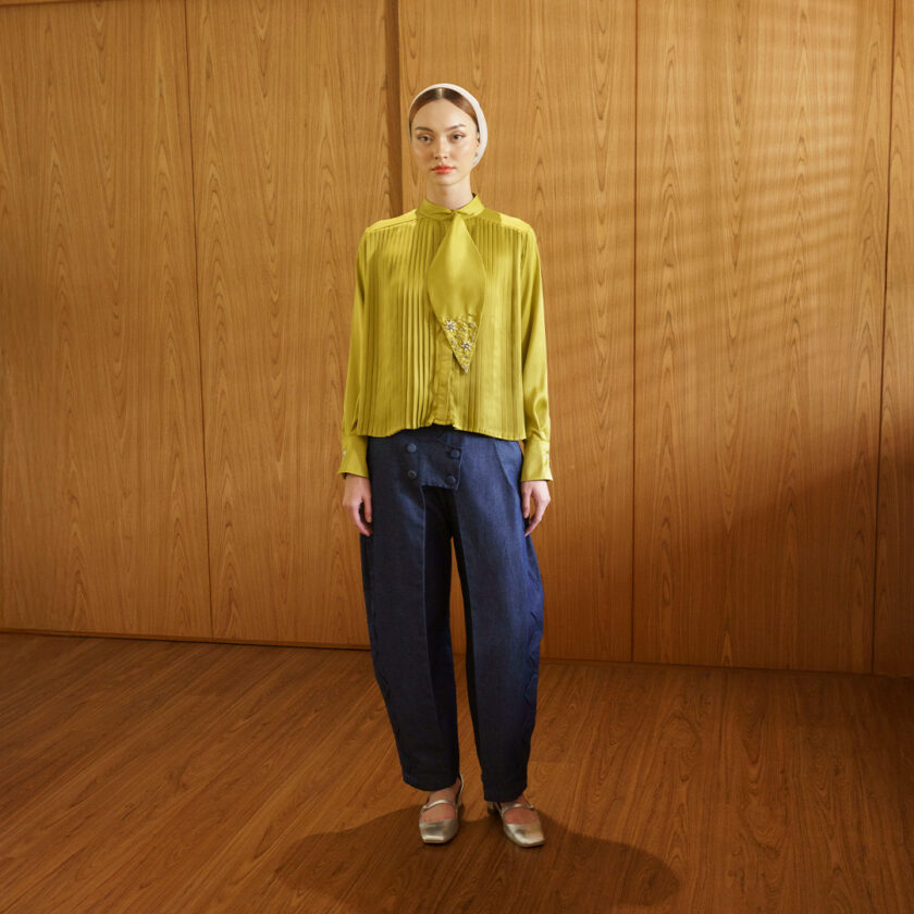 Reyyn Top Olive Gold