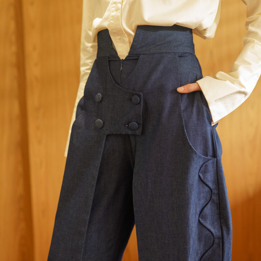 Tiana Pants Dark Denim - Image 3