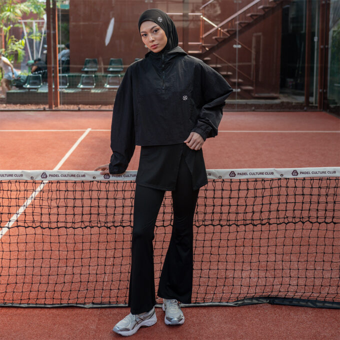 Leeza Sport Hijab Black