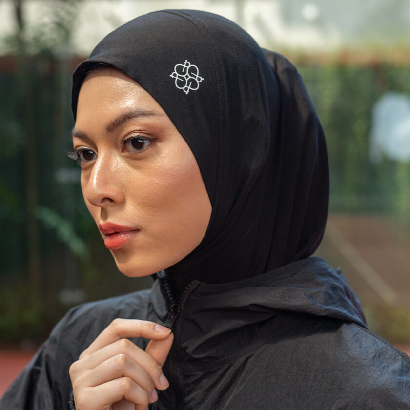 Leeza Sport Hijab Black - Image 5