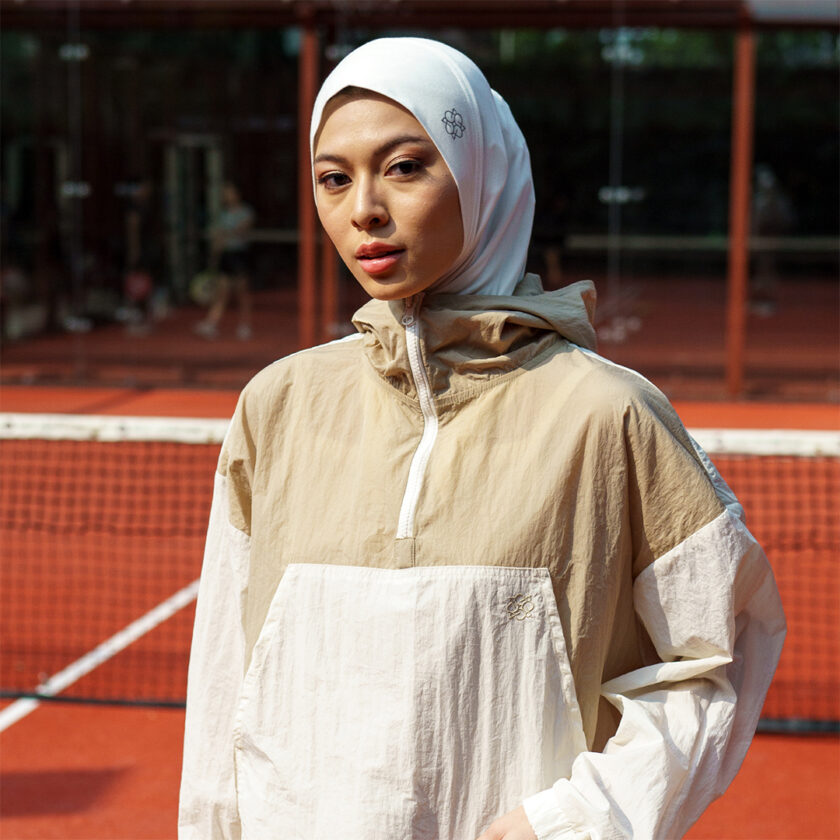 Leeza Sport Hijab Broken White - Image 5
